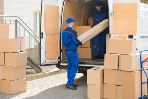 Business moving services in Fulham storage facility