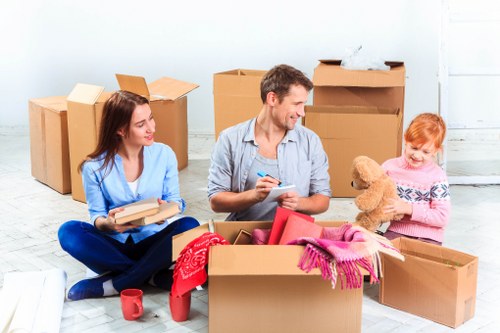 People planning their home move in Fulham