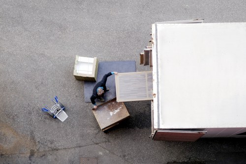 Professional planners organizing a commercial move